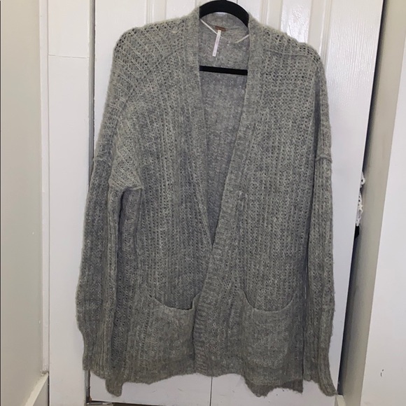 Free People Sweaters - Free People NEW Grey Cardigan Sweater, size Small